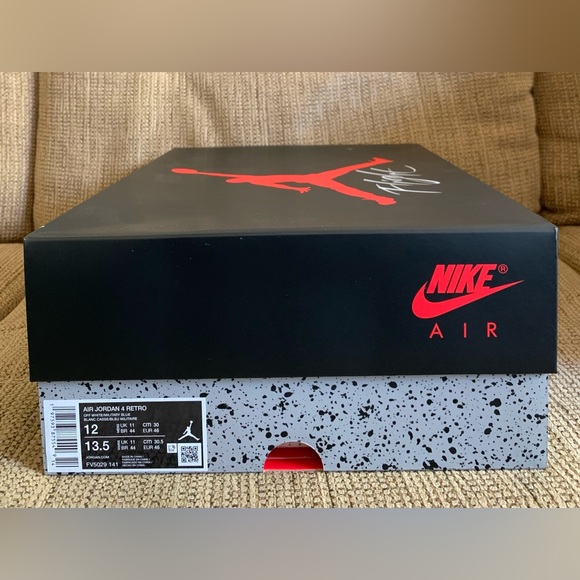 Nike Air Jordan 4 Retro Military Blue 2024 Men's Size 12 FV5029-141 NEW Sneakers - Picture 7 of 11